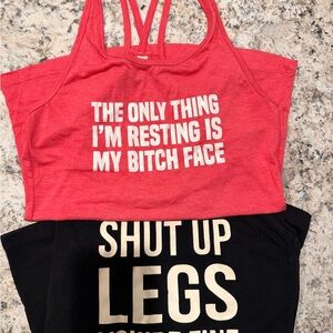 Constantly Varied Gear Graphic Workout Tanks Size Small